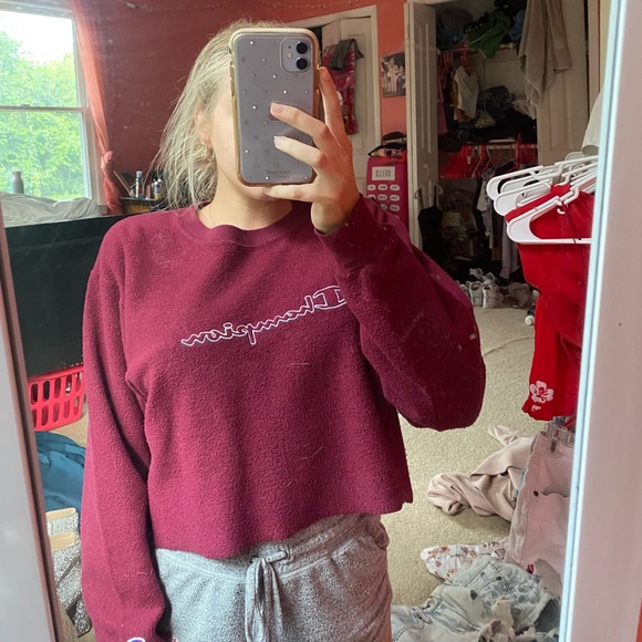 cropped champion sweatshirt - Picture 2 of 4